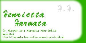 henrietta harmata business card